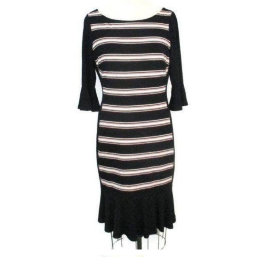 White House Black Market Striped Mermaid Style Size 10